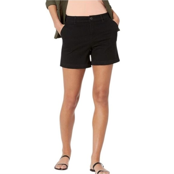 Amazon Essentials NWT Black Basic Shorts, 97% Cotton, 3" Inseam, Size 2 - Picture 2 of 8